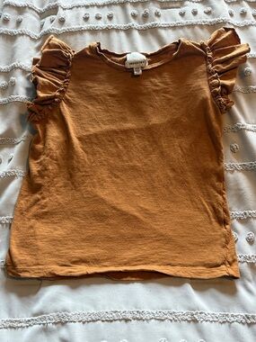 Women’s Industry Ruffle Sleeve Top - Mustard